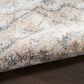 Nourison Astra Machine Washable 4" x 6" Silver and Grey Area Rug, , large