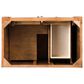 James Martin Vanities Bristol 36" Single Bathroom Vanity in Saddle Brown with 3 cm Victorian Silver Quartz Top and Rectangular Sink, , large