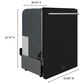 Forno Pozzo 24" Built-In Tall Tub Top Control Dishwasher with 49 dBA in Black, , large