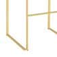Lumisource Fuji Stackable Barstool with Black Velvet Cushion in Gold (Set of 2), , large