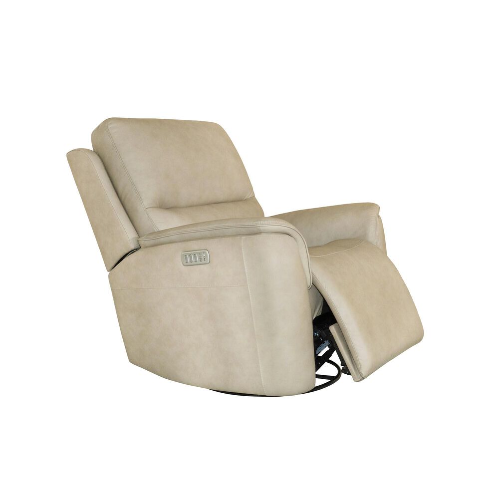 Flexsteel Henry Power Swivel Glider Recliner in Beige, , large