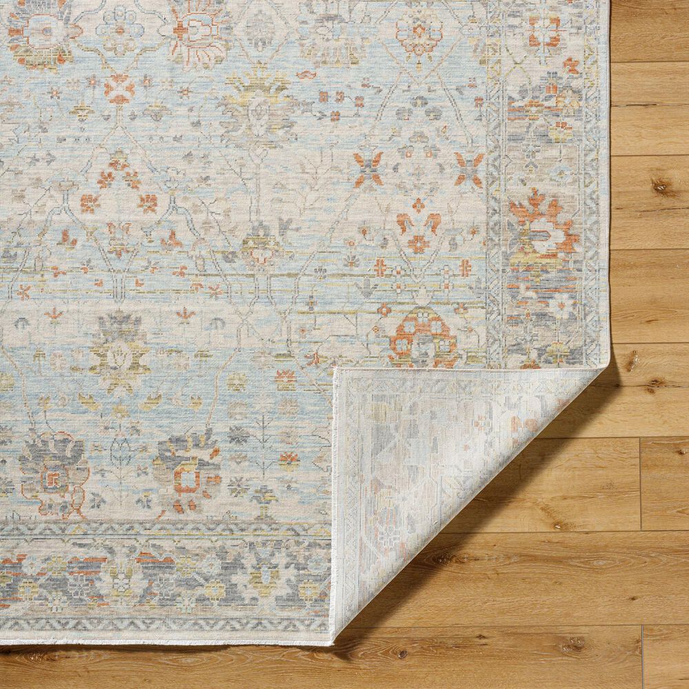 Surya Once Upon a Time Light Gray, Pale Blue, Gray, Tan, Light Olive and Dusty Coral 1'11" x 2'11" Area Rug, , large