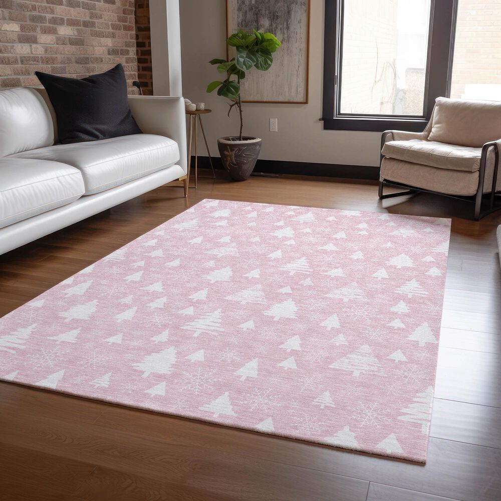 Dalyn Rug Company Wonderland WN23 3&#39; x 5&#39; Pink Indoor/Outdoor Area Rug, , large