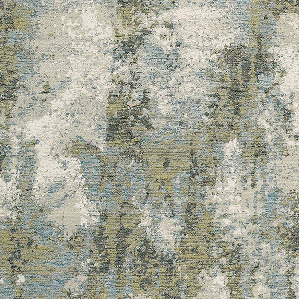 Oriental Weavers Evolution 8039E 6&#39;7&quot; x 9&#39;6&quot; Blue and Green Area Rug, , large