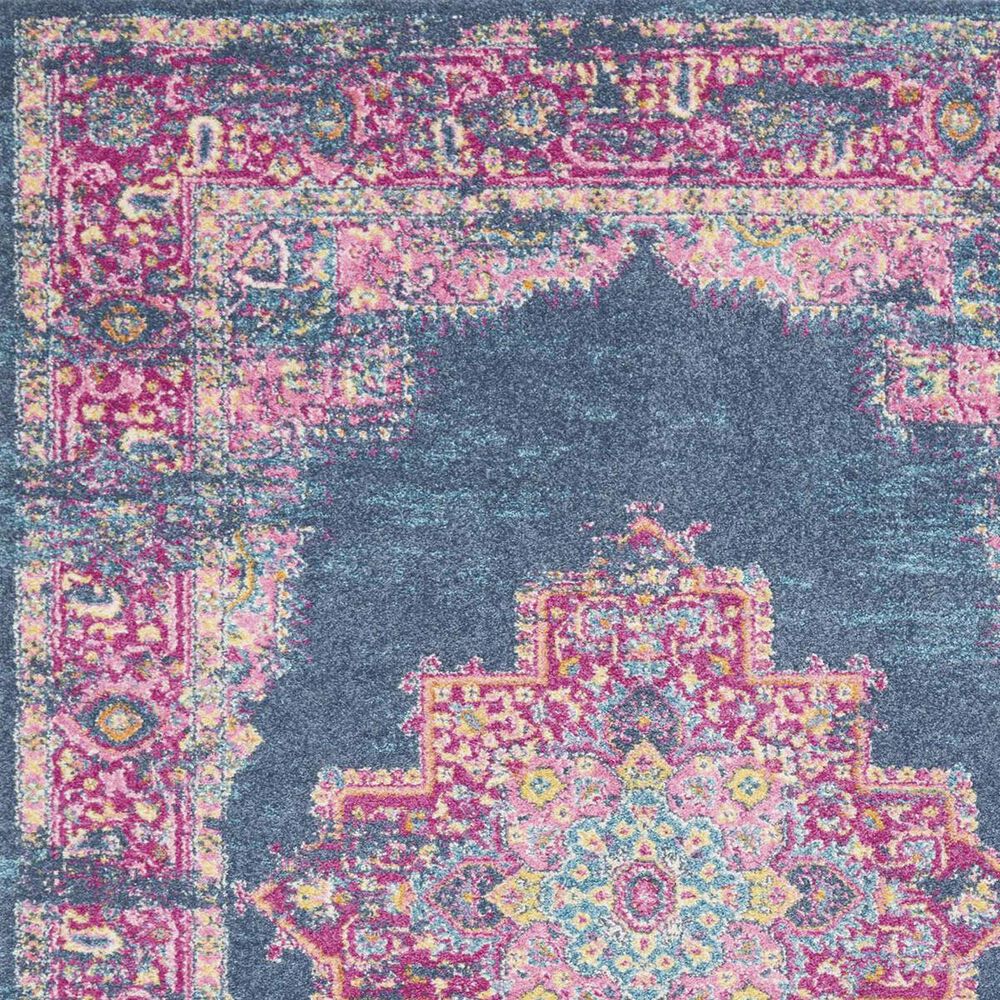 Nourison Passion PSN03 1&#39;10&quot; x 6&#39; Blue Runner, , large