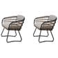 Hearth and Haven 7-Piece Outdoor Rectangular Dining Set with Beige Cushion in Black, , large