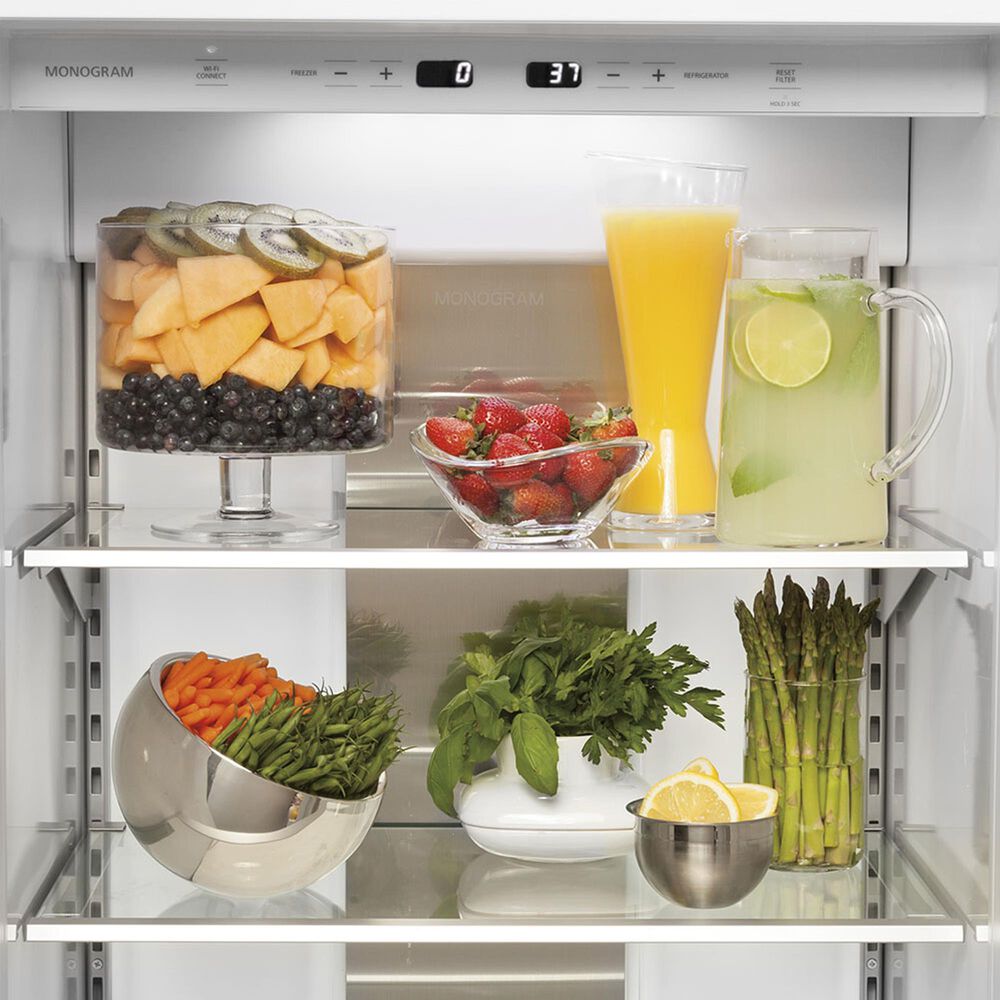 Monogram 42&quot; Smart Built-In Side by Side Refrigerator &#40;Handle Kit Not Included&#41; in Stainless Steel, , large