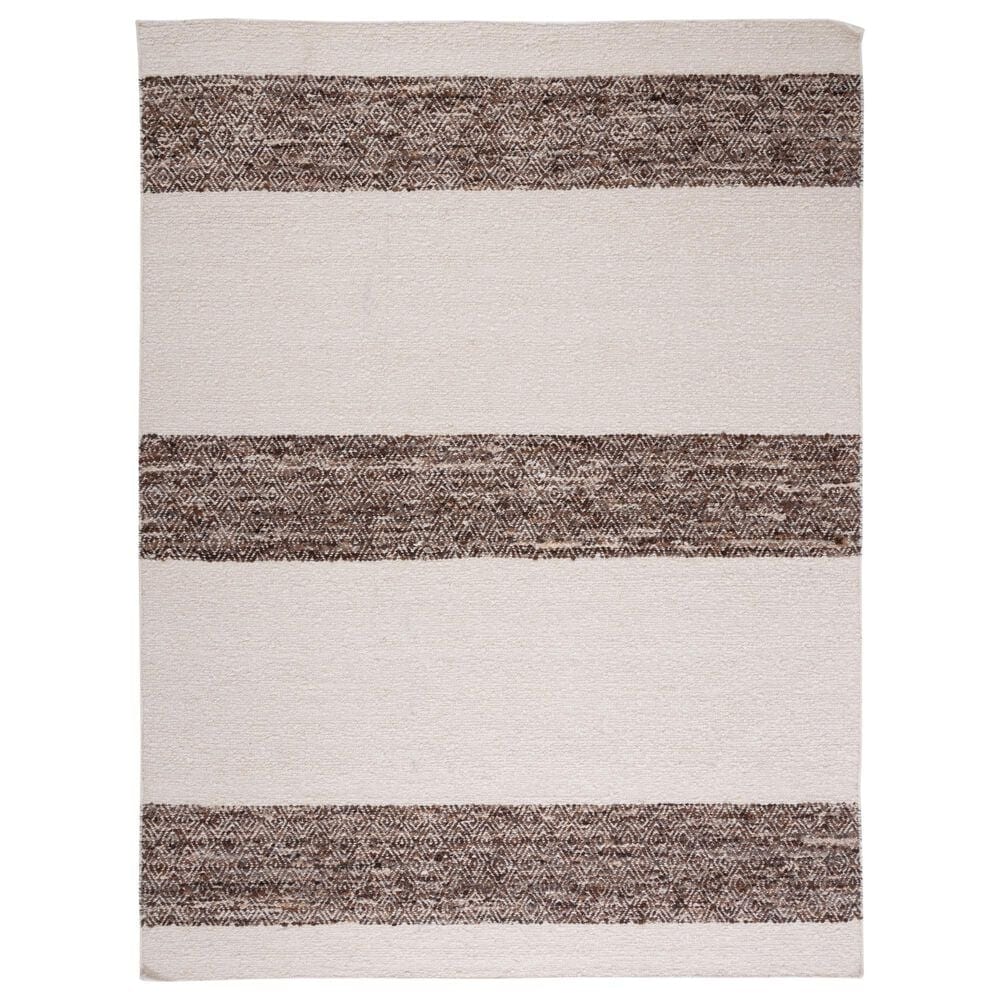 Safavieh Natura NAT321A 9&#39; x 12&#39; Ivory and Brown Area Rug, , large