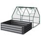 Timberlake Raised Garden Bed with Green House in Green, , large