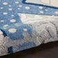 Nourison Aloha 6" x 9" Cool Grey, Blue, White and Ivory Indoor/Outdoor Area Rug, , large