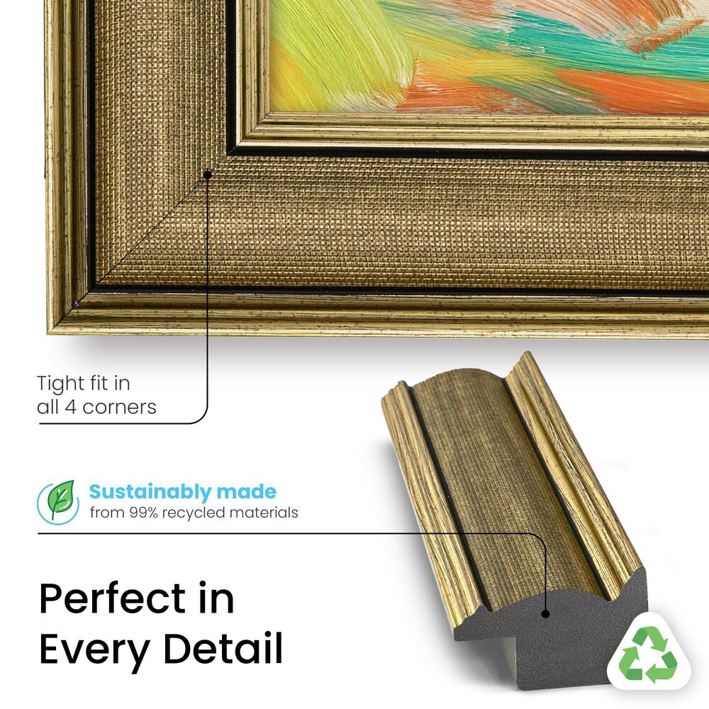Deco TV Frames Slim 43" Frame Bezel for Samsung the Frame TV in Industrial Brass, , large