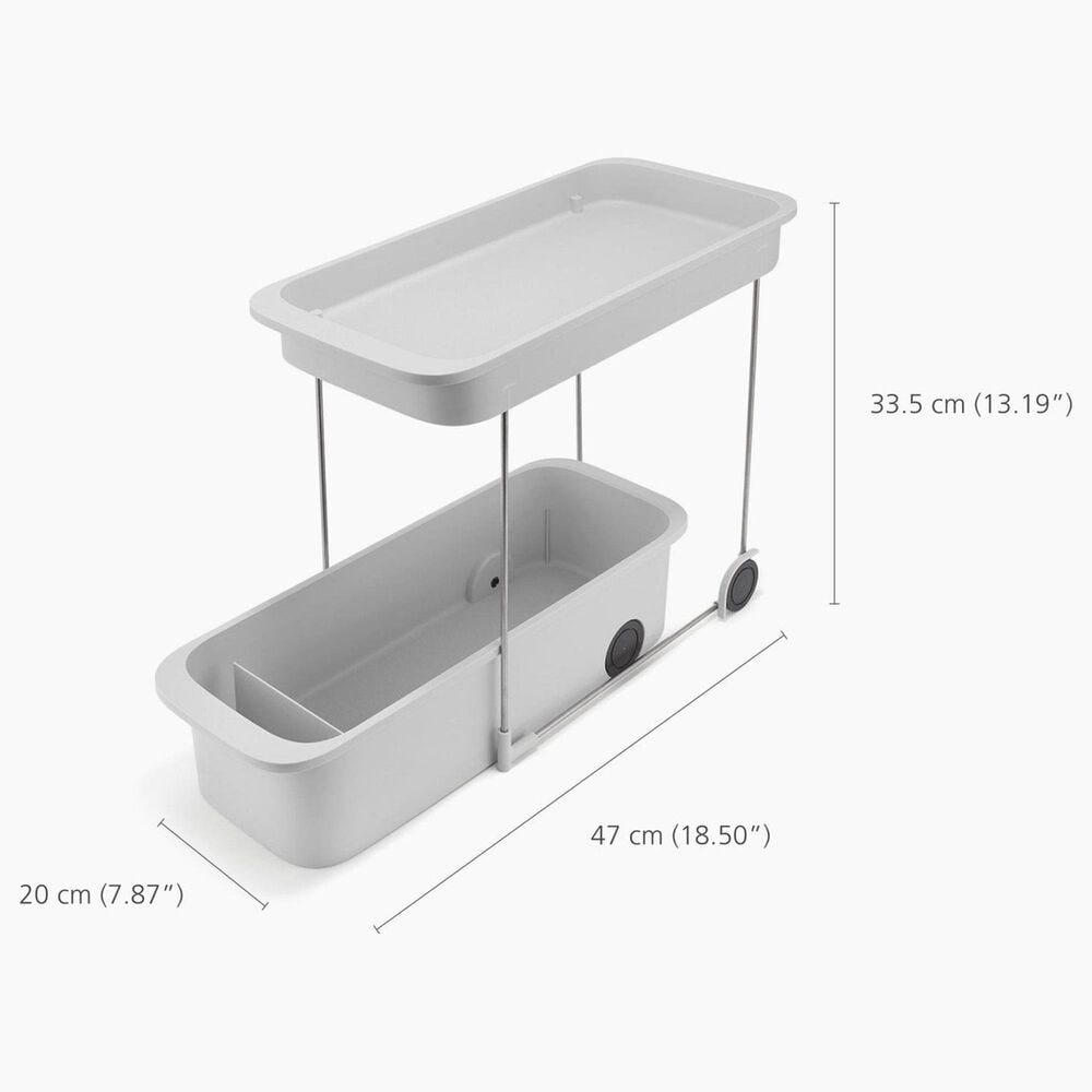 Joseph Joseph CupboardStore 2-Tier Storage Caddy in Stone, , large