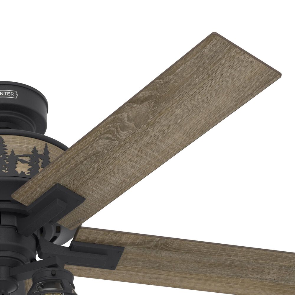Hunter Mt. Vista 52&quot; Ceiling Fan with LED Lights in Natural Iron, , large