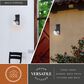 Vaxcel Keeler 12" 1-Light Outdoor Wall Sconce in Matte Black, , large