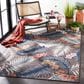 Safavieh Cabana CBN458T 4" x 6" Brown and Blue Indoor/Outdoor Area Performance Rug, , large