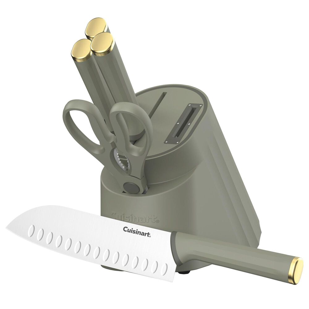 Deal Partners, Inc Artisan Elite Stainless Steel 6-Piece Knife Block Set in Green, , large
