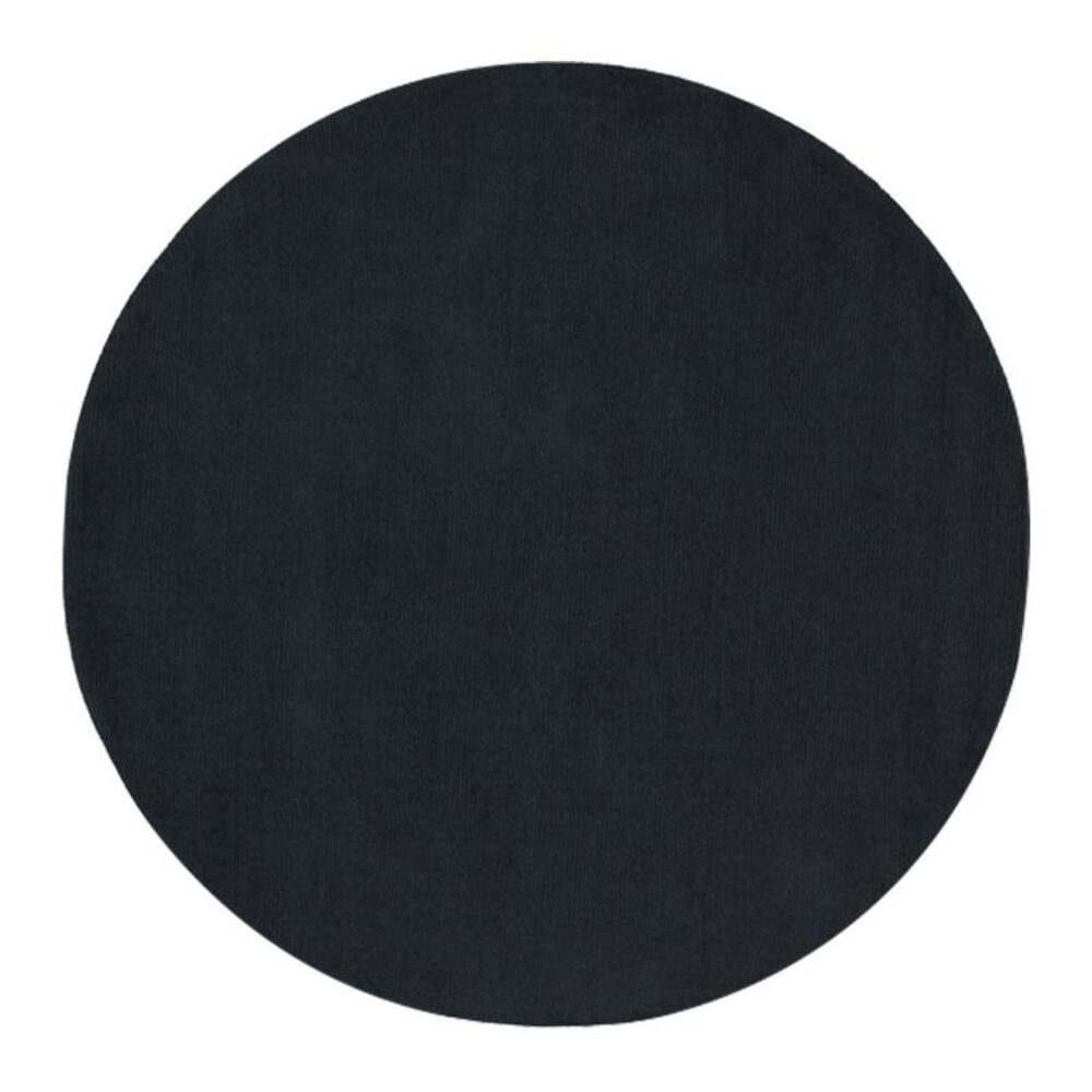 Surya Mystique M-340 8" Round Black Area Rug, , large