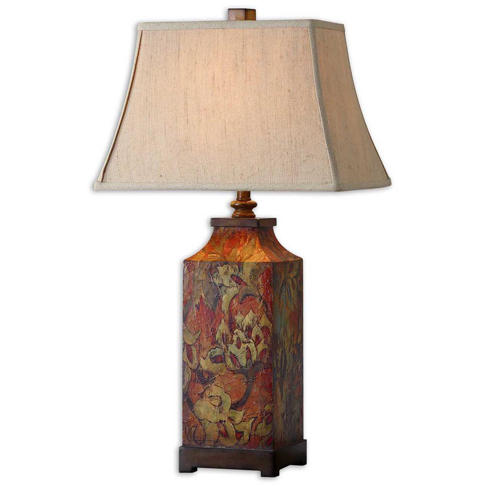Uttermost Table Lamp in Red Resin, , large