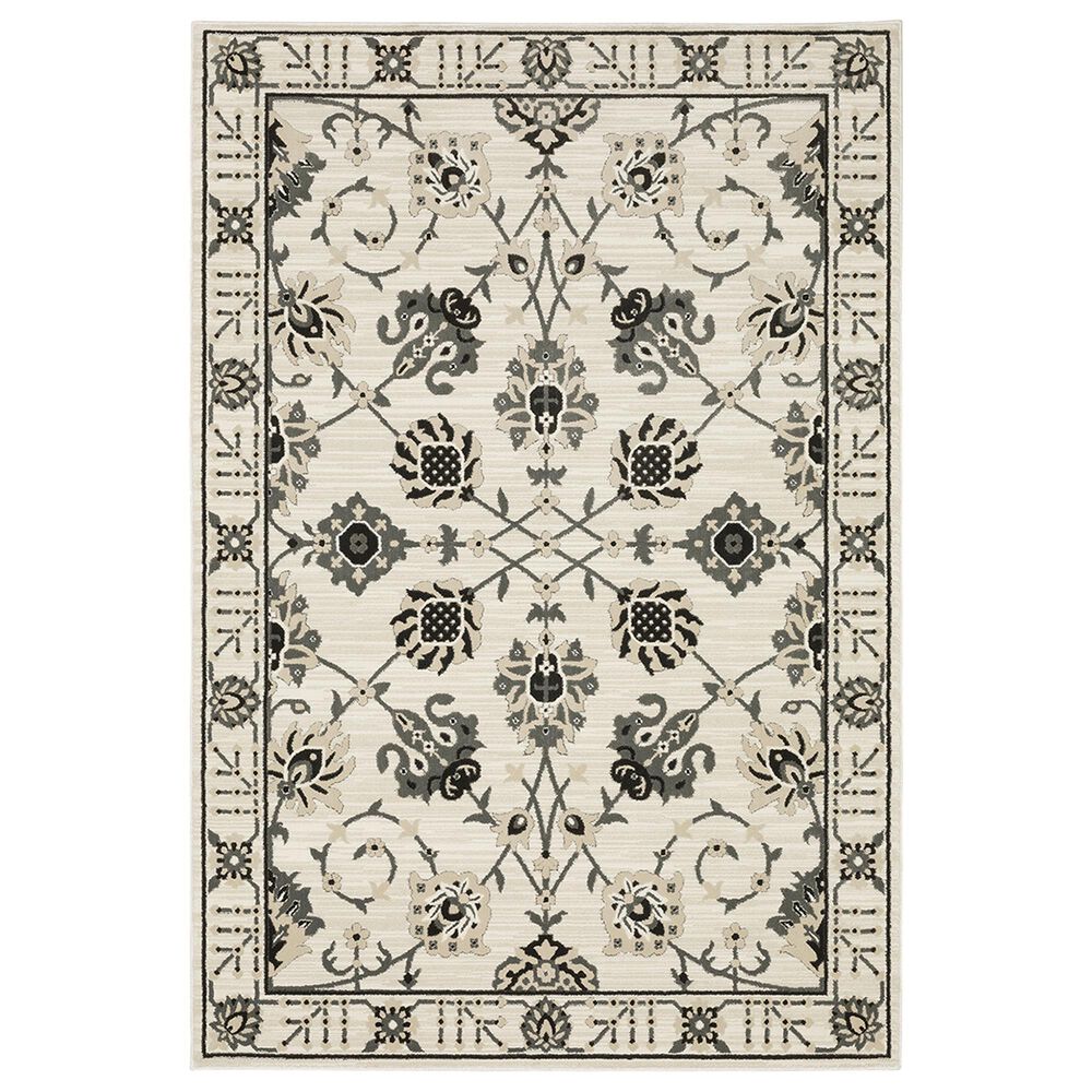 Oriental Weavers Raylan RAY03 7"10" x 10"10" Ivory Area Rug, , large