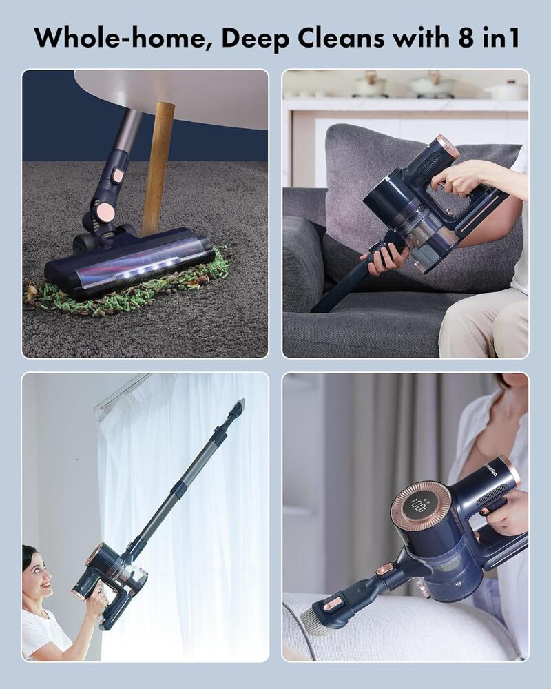 Homeika Pro Version Cordless Stick Vacuum in Blue, , large