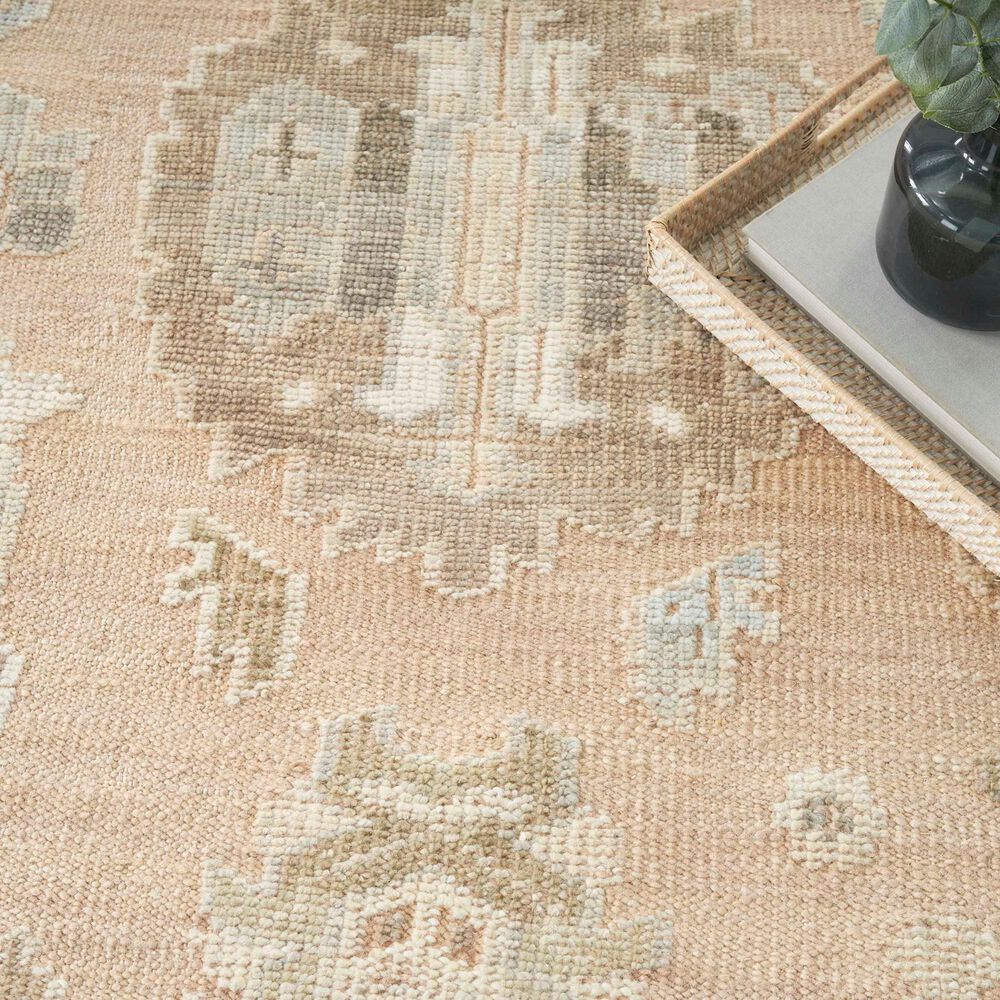 Nourison Whispers 8&#39; x 10&#39; Dusty Mauve and Soft Grey Area Rug, , large