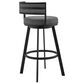 Blue River Roman 26" Swivel Counter Stool in Gray and Black, , large