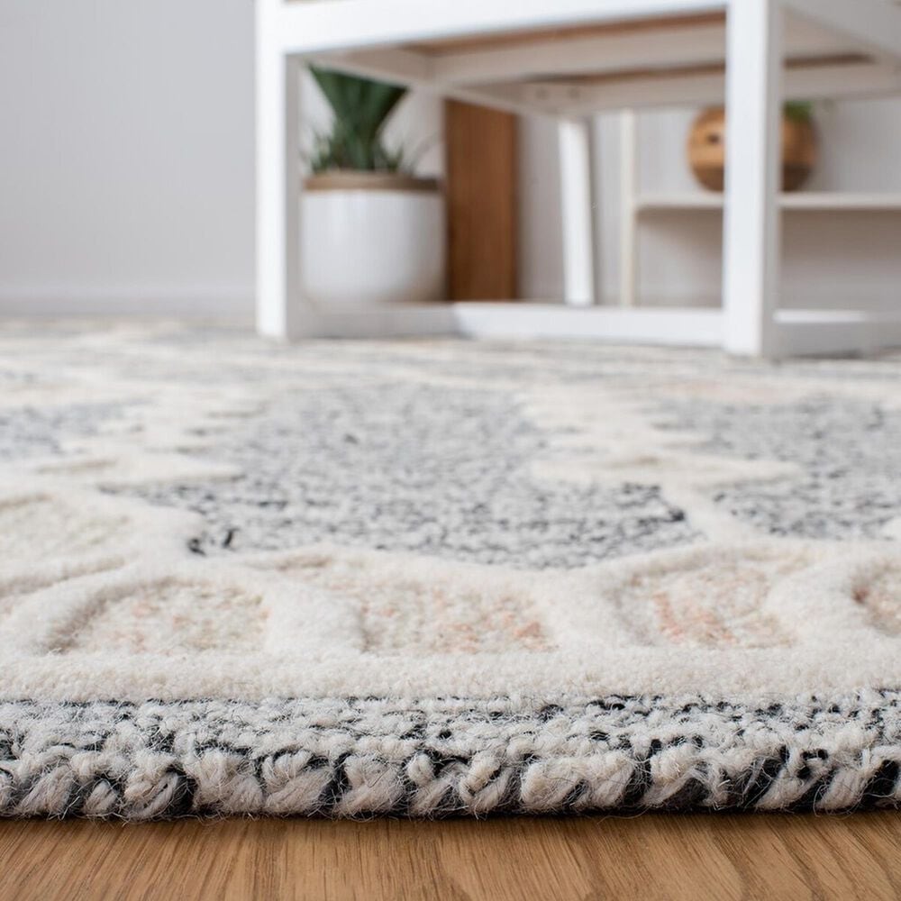 Safavieh Artistry 7&#39; Square Ivory and Black Area Rug, , large