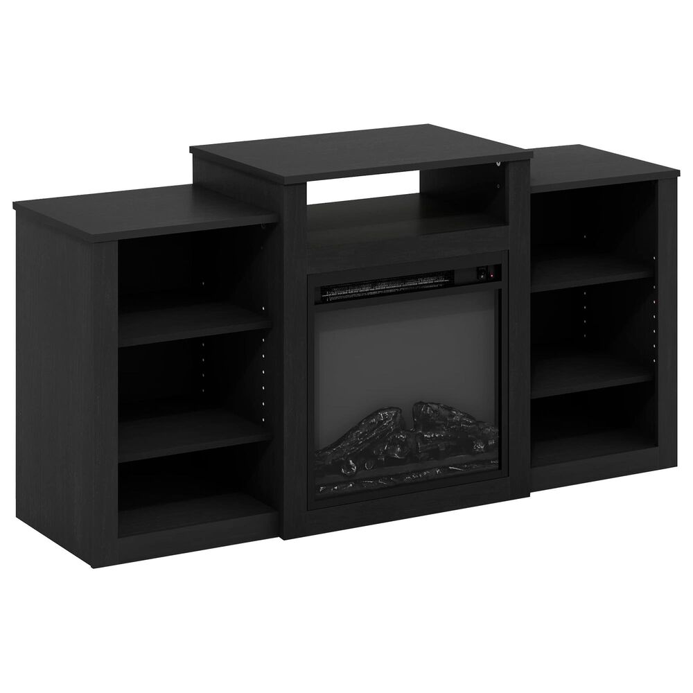 HOMLUX 53" TV Stand with Electric Fireplace in Americano, , large