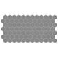 Dal-Tile Keystone Suede Gray 2" x 2" Hexagon on 12" x 24" Ceramic Mosaic Sheet, , large