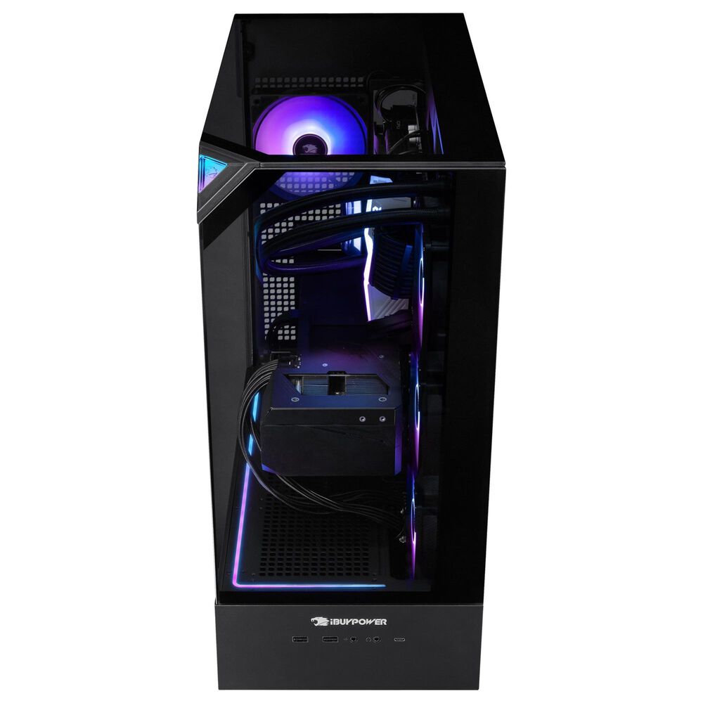 iBUYPOWER Element Gaming Desktop PC | AMD Ryzen 7 9850X3D - 32GB RAM - AMD Radeon RX 9070XT Graphics - 1TB SSD in Black, , large