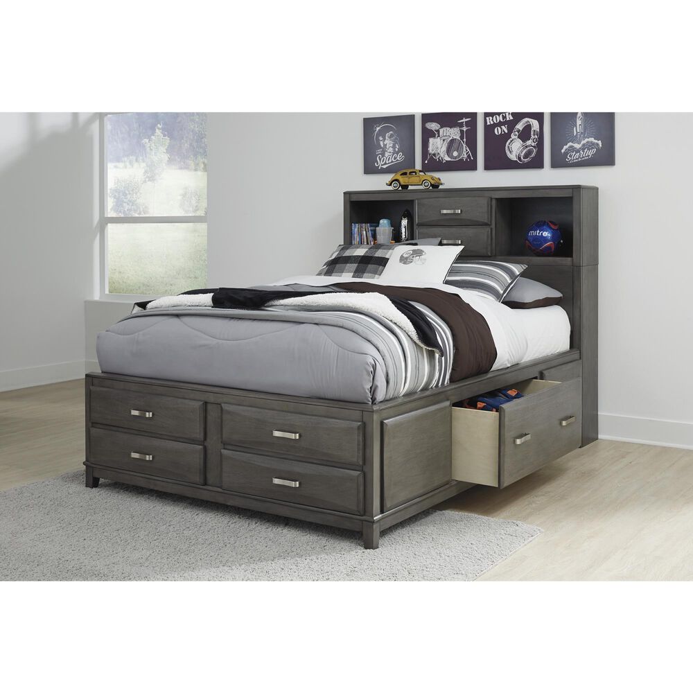 Ashley Caitbrook Full Storage Bed in Gray, , large