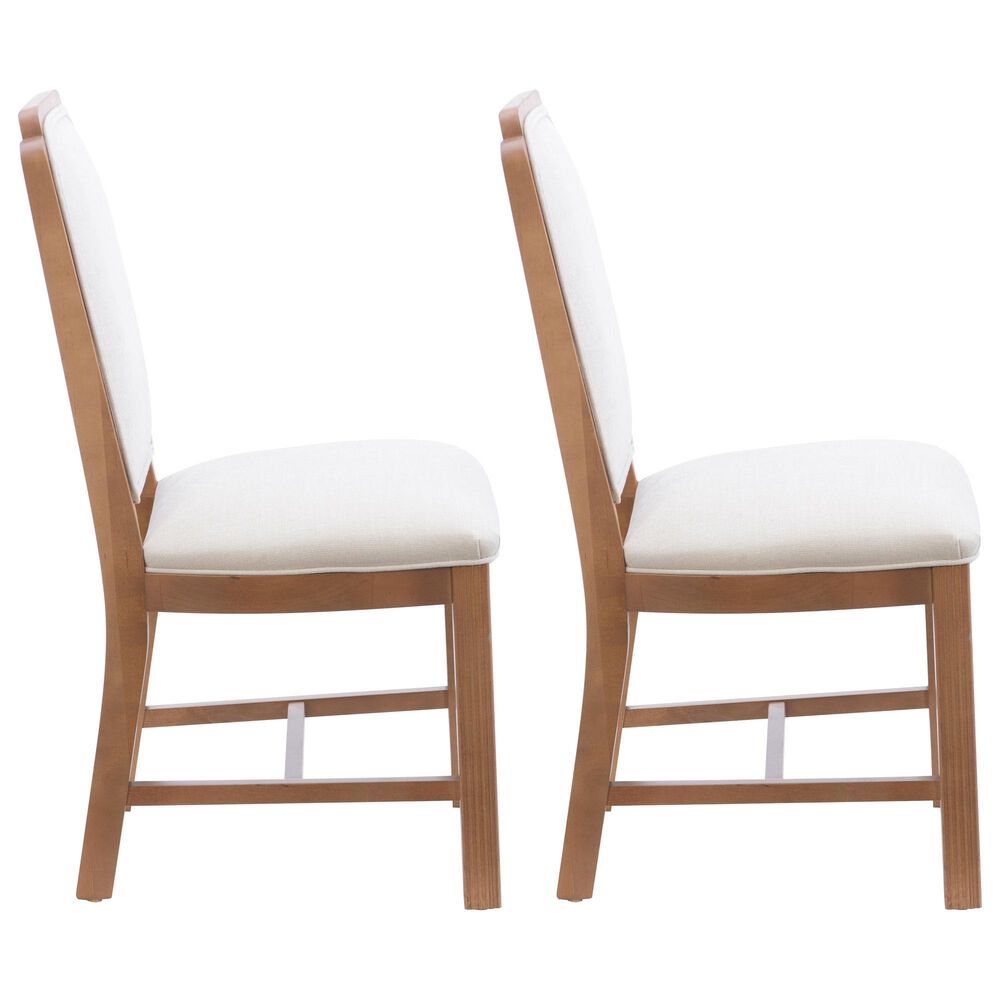 Linon Home Decor Jolene Side Chair in Brown (Set of 2), , large