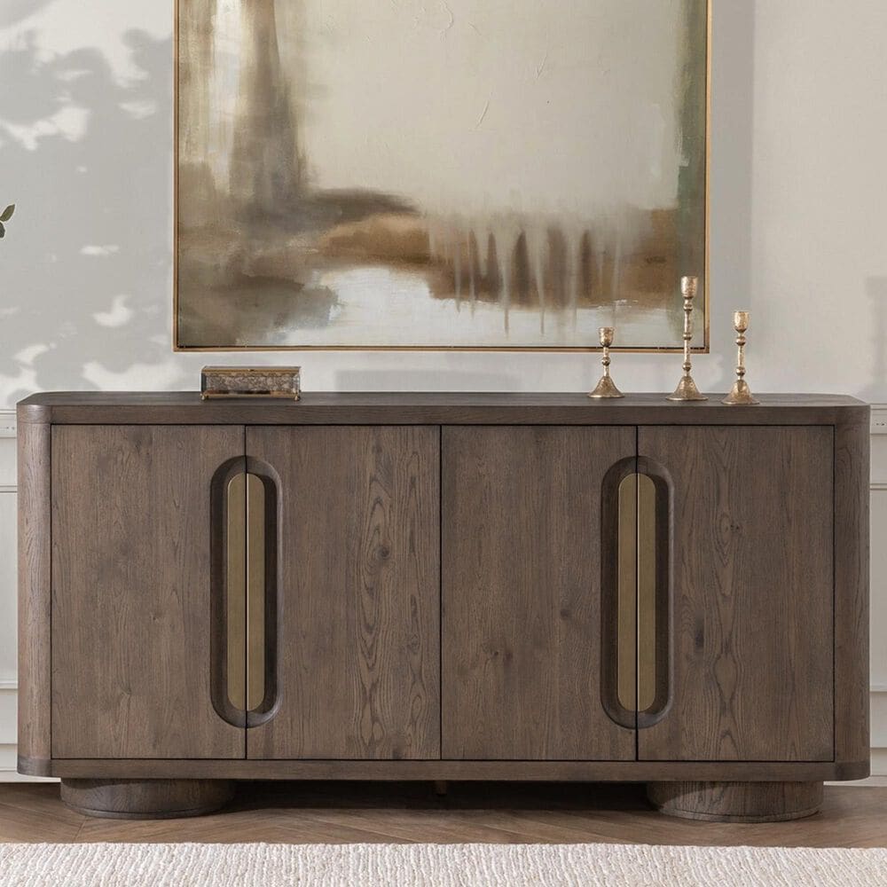 Classic Home Tiber 4-Door Buffet in Toasted Brown, , large