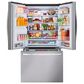 LG 30.7 Cu. Ft. 3-Door French Door Refrigerator in PrintProof Stainless Steel, , large