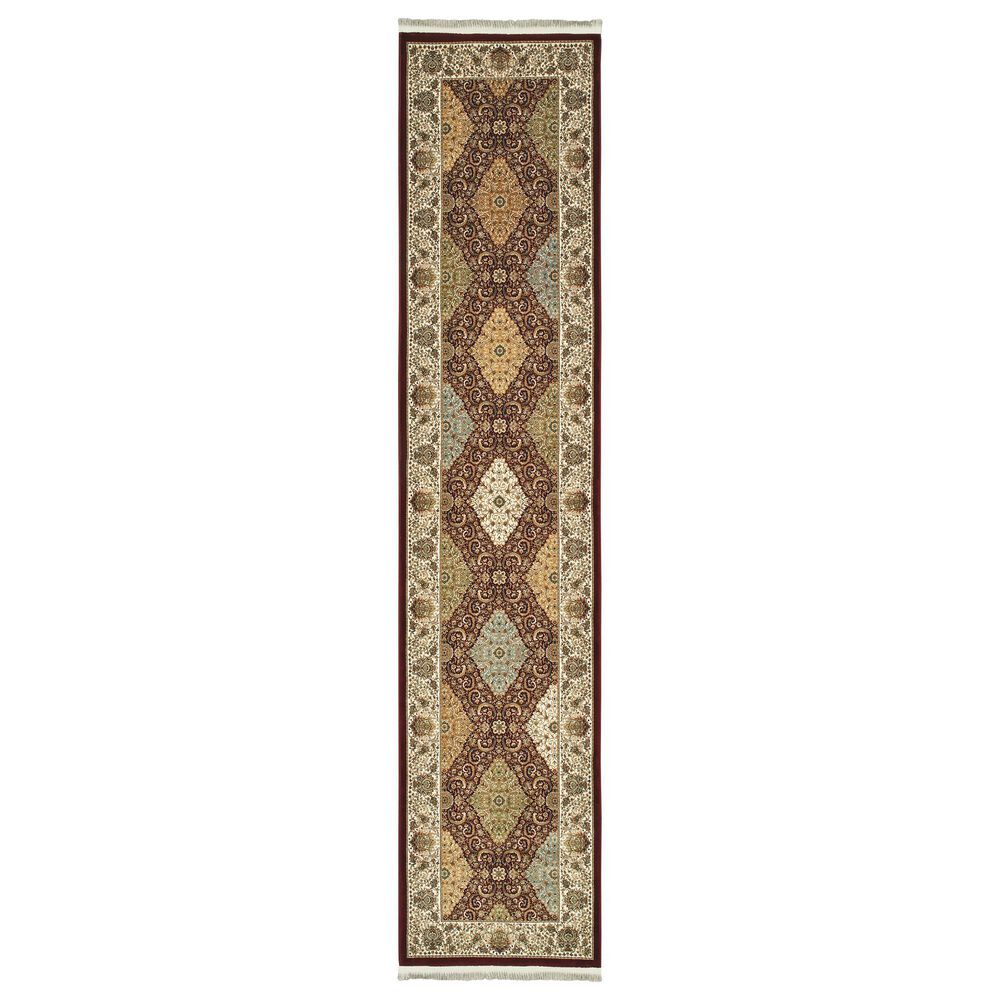 Oriental Weavers Masterpiece 530M 2&#39;3&quot; x 10&#39; Red Runner, , large