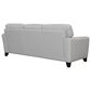 Blue River Bergen Leather Stationary Sofa in Dove Gray, , large