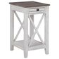 Ashley Adalane Accent Table in Distressed White and Gray, , large