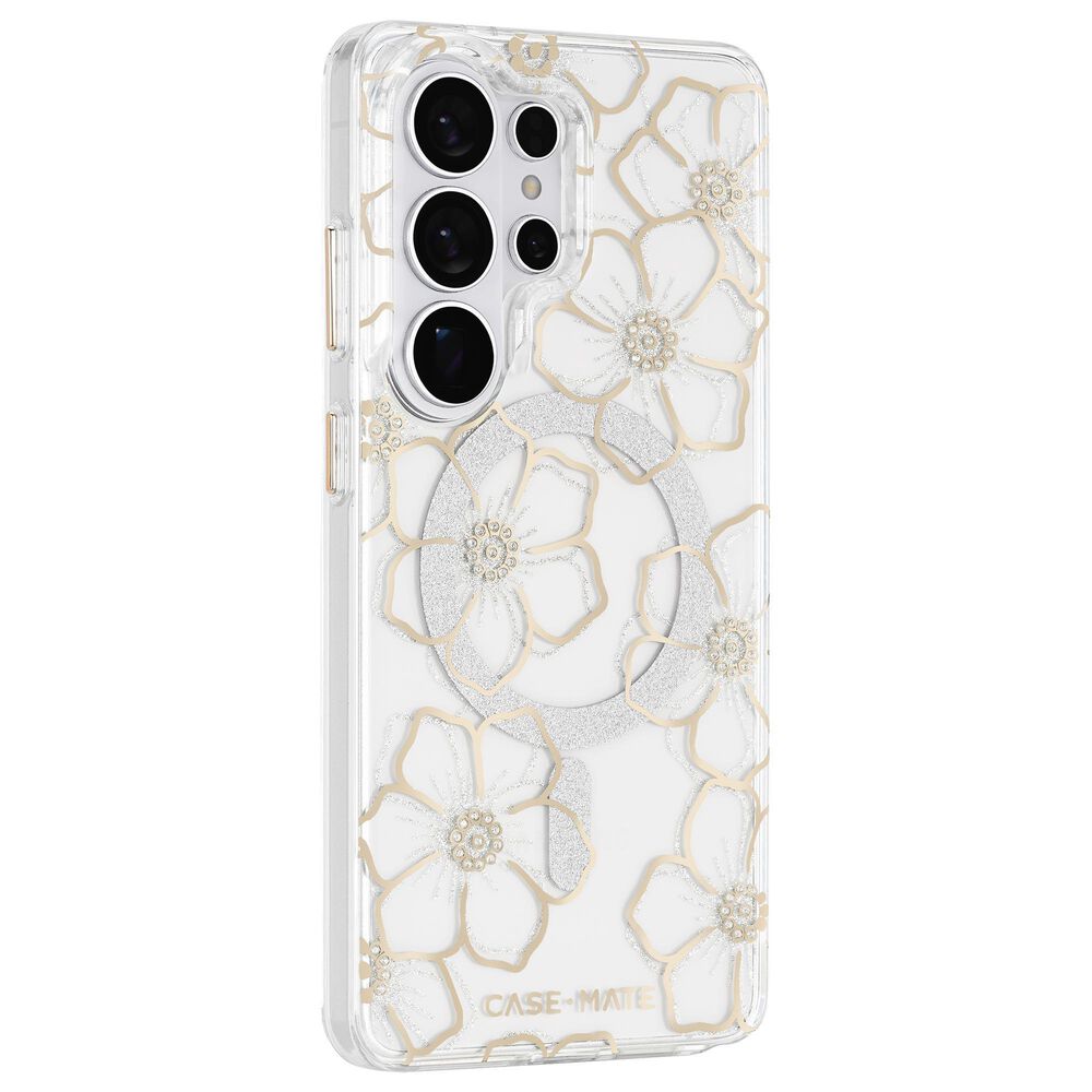 Case-Mate Floral Gems Case with Magnet for Samsung Galaxy S26 in Gold, , large