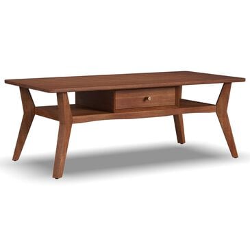 Flexsteel Ludwig 1-Drawer Coffee Table in Walnut, , large