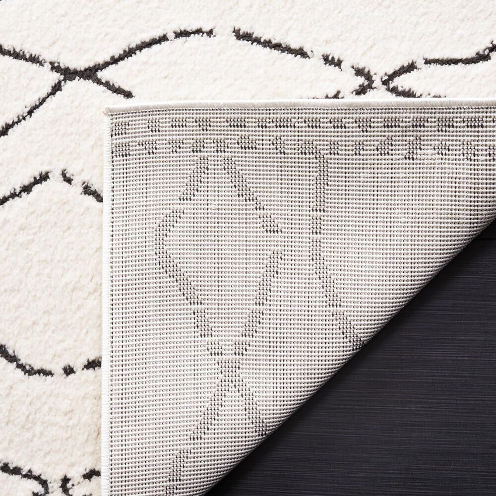 Safavieh Melody MEL112B 5&#39;3&quot; x 7&#39;6&quot; Ivory and Black Area Rug, , large