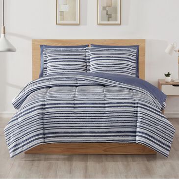 Pem America 7-Piece Queen Bed in a Bag in Blue and Grey, , large
