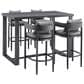 Blue River Argiope 5-Piece Patio Bar Set in Dark Grey, , large