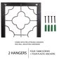 Timberlake Hastings Home Clover Wall Panel in Black and White, , large
