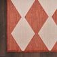Nourison Positano Geometric Terracotta 6" x 9" Indoor/Outdoor Area Rug, , large