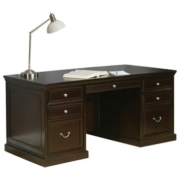 Wycliff Bay Fulton 68" Double Pedestal Desk in Espresso Dark Brown, , large