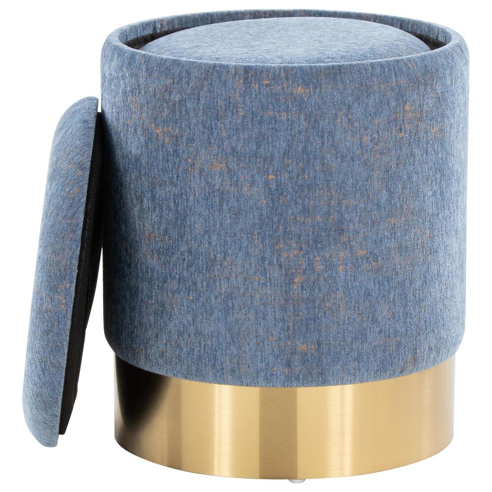 Lumisource Marla 2-Piece Nesting Ottoman Set in Blue, , large