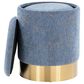 Lumisource Marla 2-Piece Nesting Ottoman Set in Blue, , large