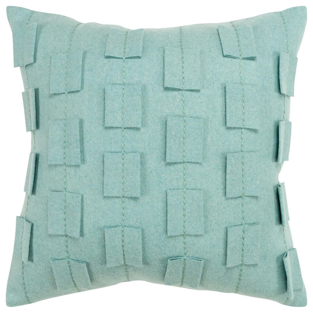 Rizzy Home Donny Osmond 20" Down Filled Pillow in Aqua, , large