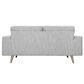 37B Charles Loveseat in Fancy Gray, , large