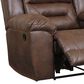 Ashley Stoneland Manual Reclining Loveseat with Console in Chocolate, , large